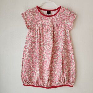 Tea Collection Pink Floral Summer Dress Play Stretch Toddler Girls 4